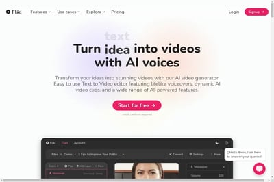 Fliki: AI-Video-Generator - Ideen in Videos verwandeln preview